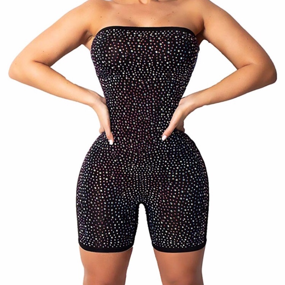 SJL apparel jumpsuit shorts